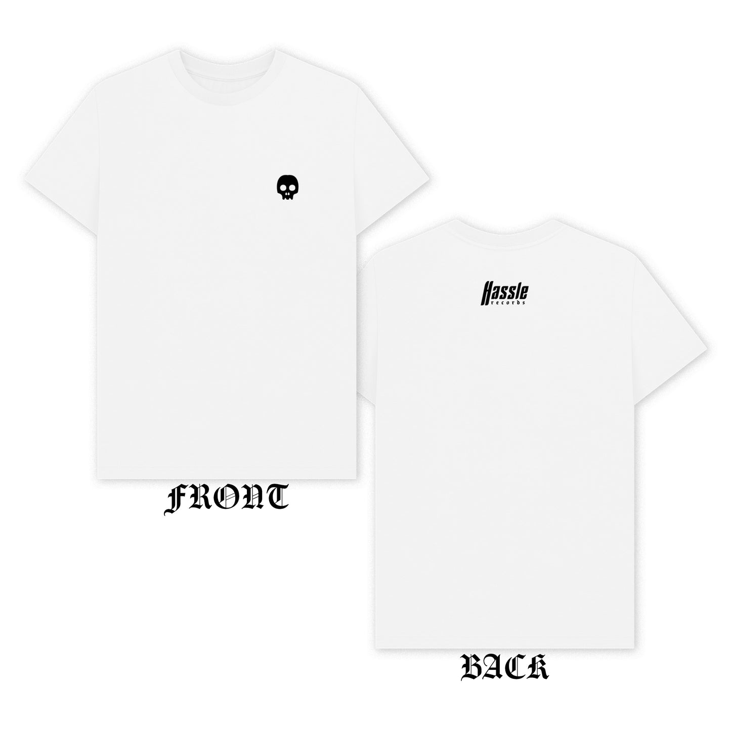 Hassle - 'Skull Logo' T-Shirt (Black Print)