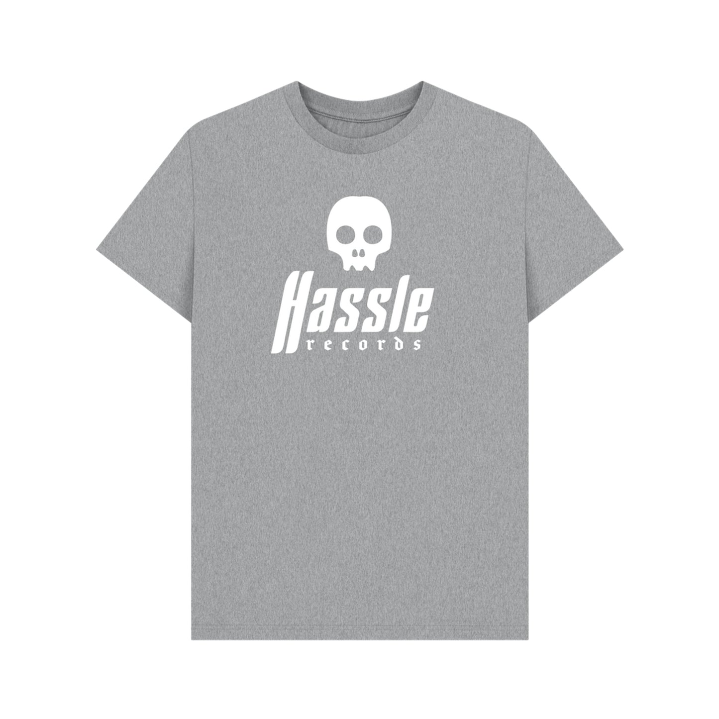 Hassle - 'Stacked Logo' T-Shirt (White Print)