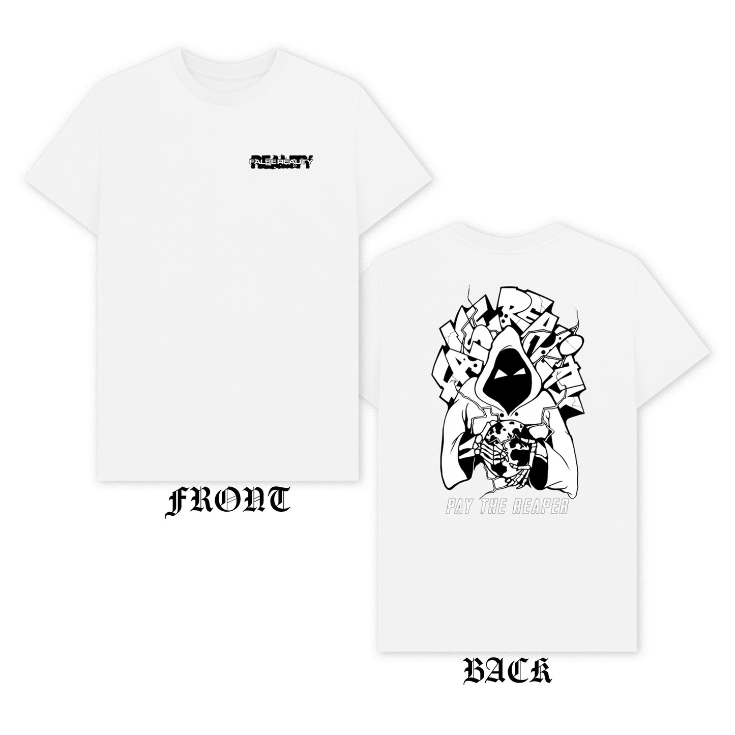 False Reality - 'Pay The Reaper' T-Shirt (Black Print)