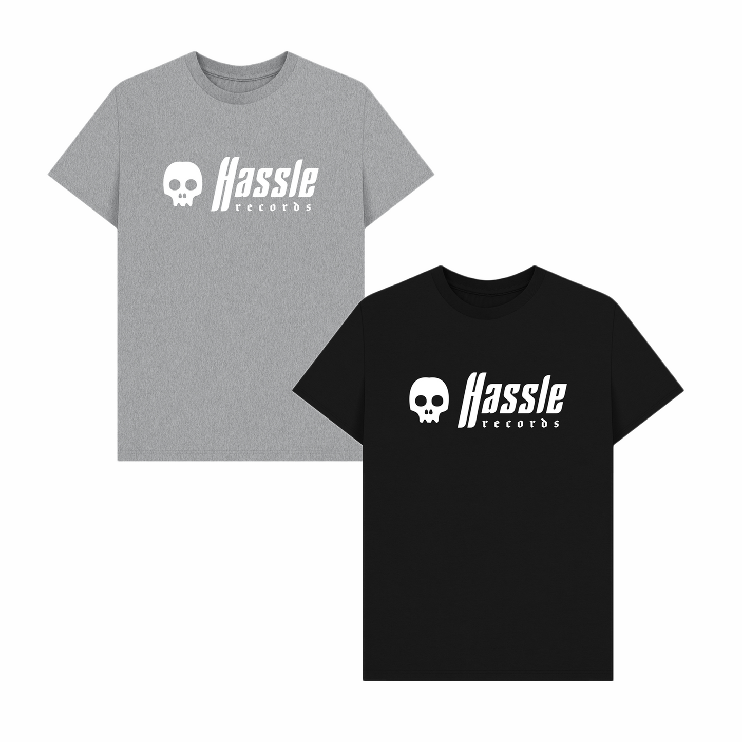 Hassle - 'Signature Logo' T-Shirt (White Print)