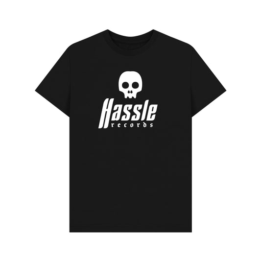 Hassle - 'Stacked Logo' T-Shirt (White Print)