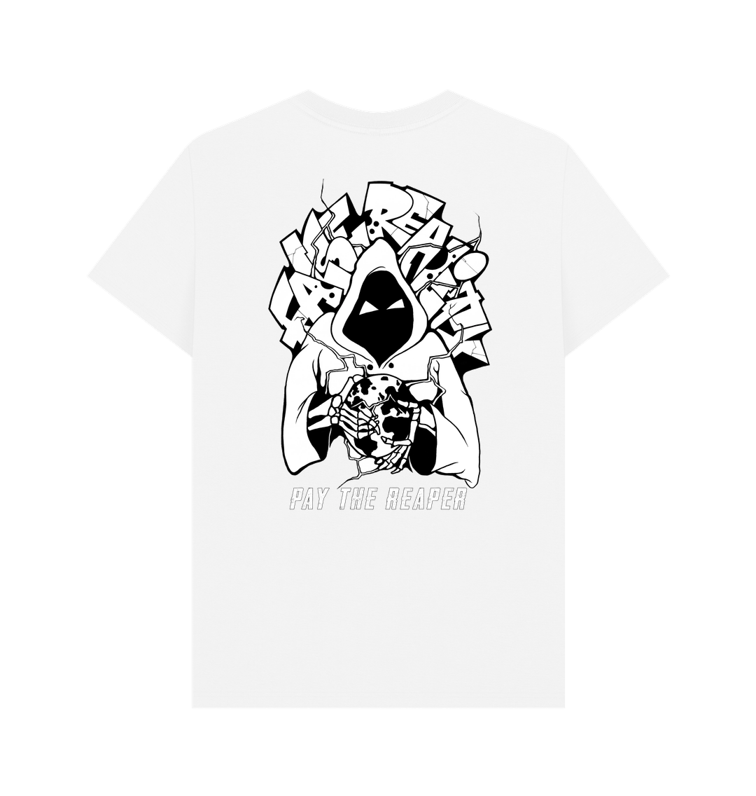 White Printed T-shirt Back